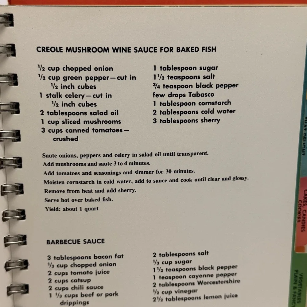 Miss‎ Hulling's Favorite Recipes Florence Hulling 1969 Cookbook St. Louis